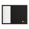 Martha Stewart Everette 24in.x18in. Magnetic Calendar Dry Erase Board and Chlk Board w/Liq Chlk Mrkr and Mgnts, Blk BR-PM-COM-MW1MB2-4561-BK-MS - alternate 8